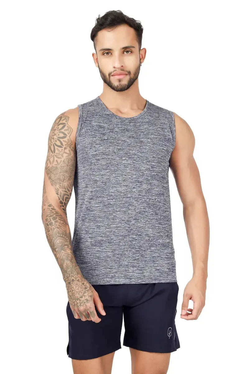 men’s polyester gym vest